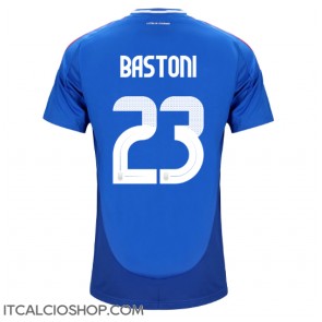 Italia Alessandro Bastoni #23 Prima Maglia Europei 2024 Manica Corta